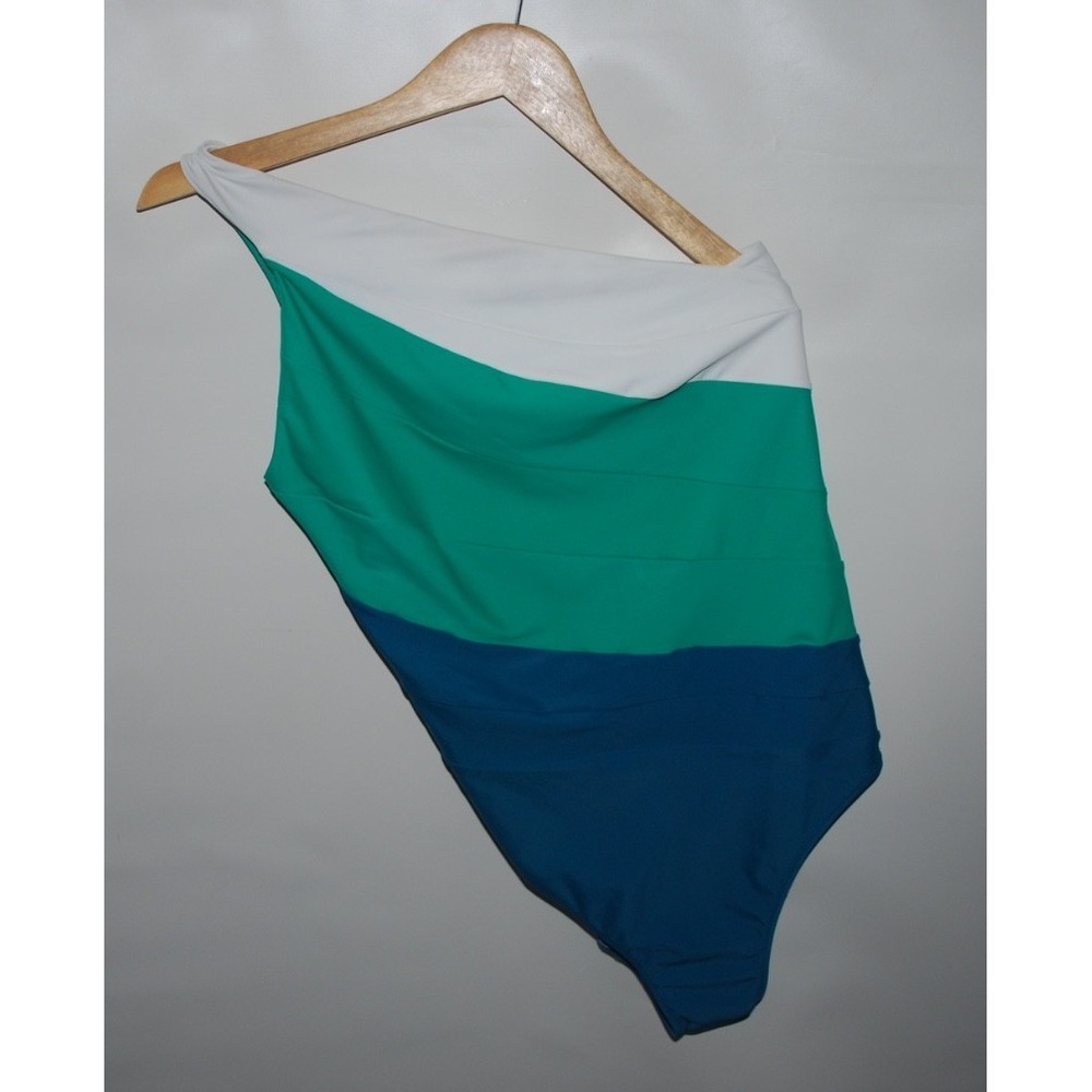 Summersalt Women's Sidestroke One‑Piece Swimsuit Size 12 Colorblock – Used, Good
